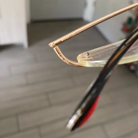 BUGATTI 356 10 LODOTYPE RIMLESS DESIGNER FRAME MEN Clear Eyeglasses